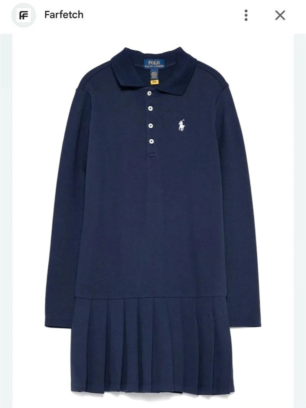 Polo Ralph Lauren Girls Pleated Polo Dress